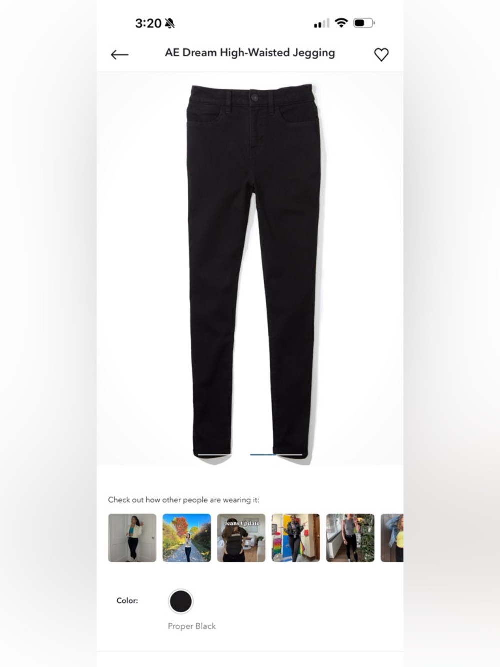 American Eagle High Rise Dream Fit Jegging 12L